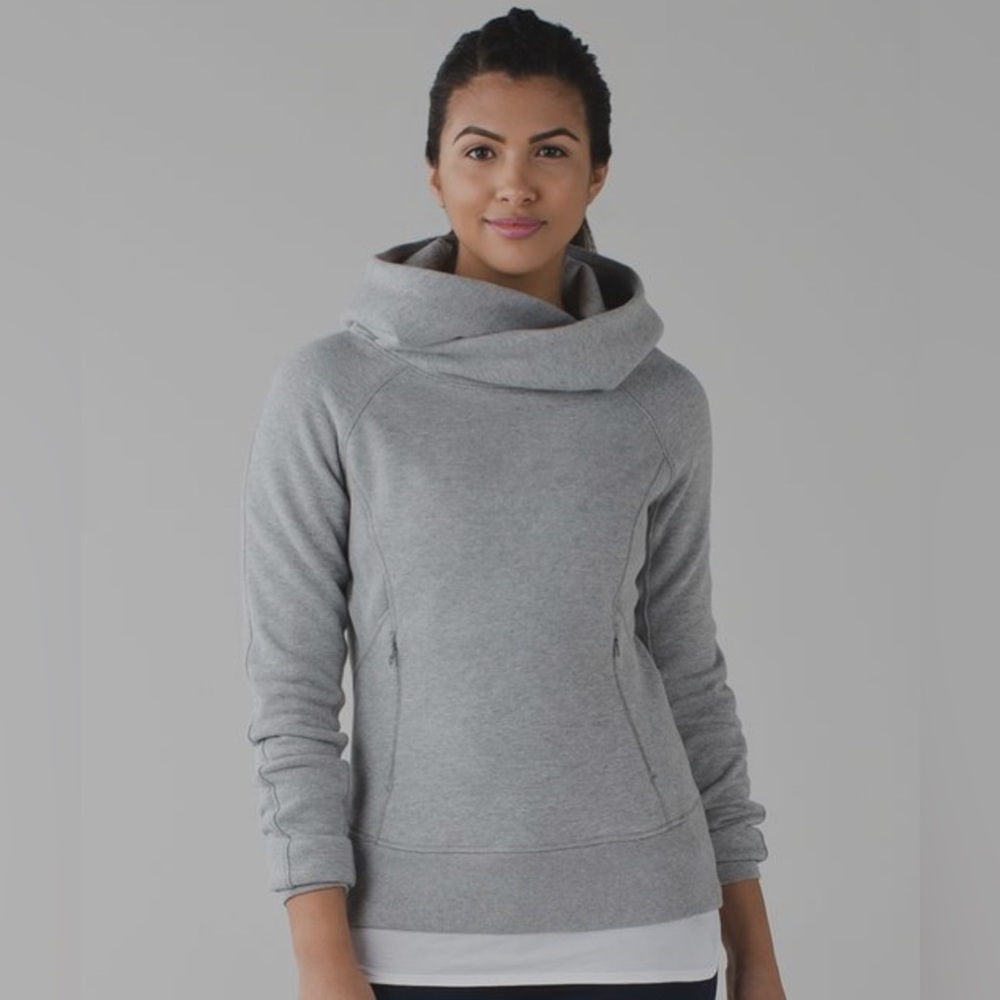 Lululemon wrap hood hoodie sweater size 10